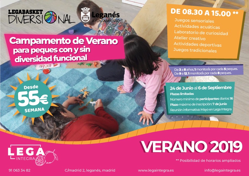 Campamento urbano de verano en Lega Integra