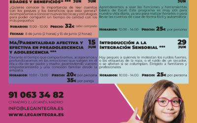 Actividades para los sábados de junio en Lega Integra